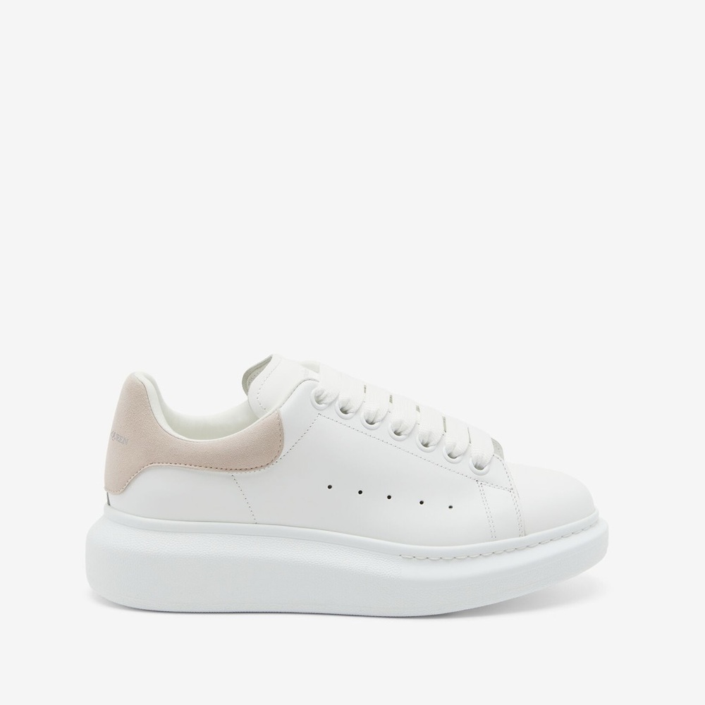 Alexander McQueen White and Beige Sneakers